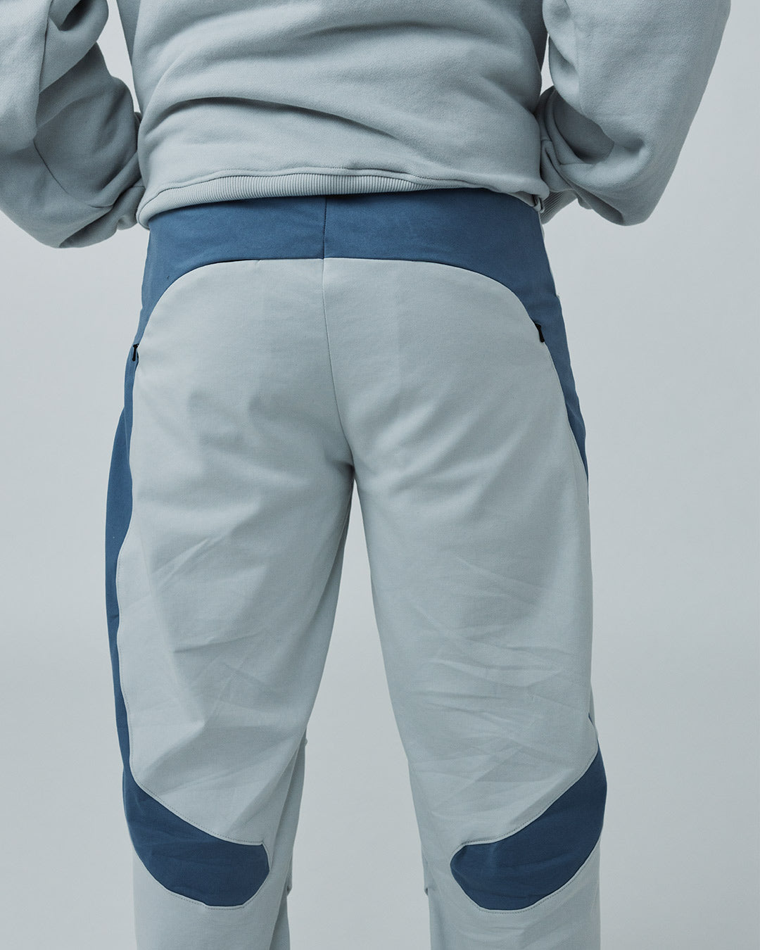 The “Tie” Inlay Trouser (Grey/Blue)